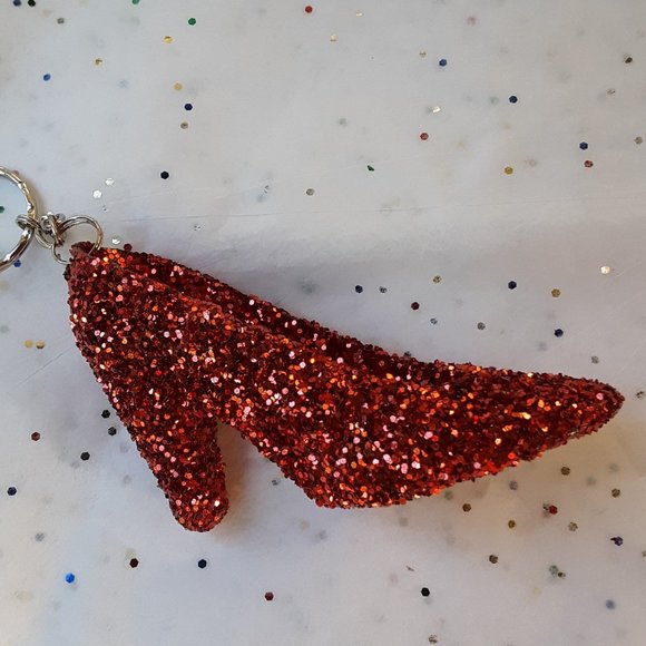 Coming Soon! Ruby Slipper Wizard Oz Inspired Handcrafted Acrylic Keychain Shoe - Picture 10 of 15